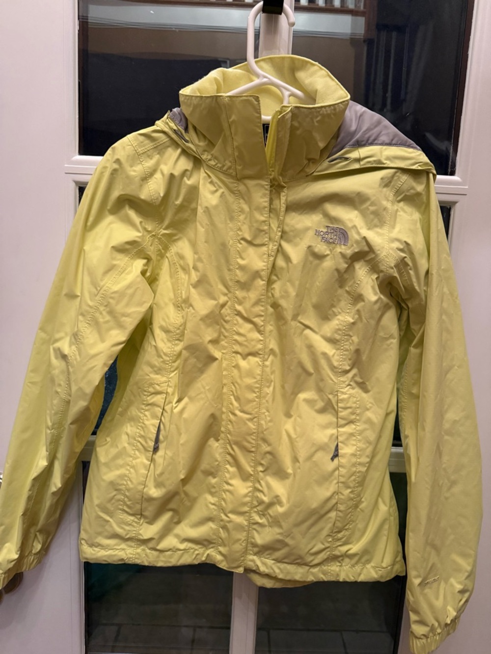 The North Face Women's Light Yellow Waterproof Ski Jacket